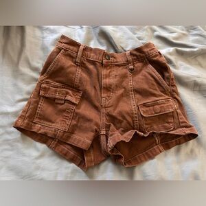 wild fable Mid-Rise Utility Shorts [XS | Orange Brown]